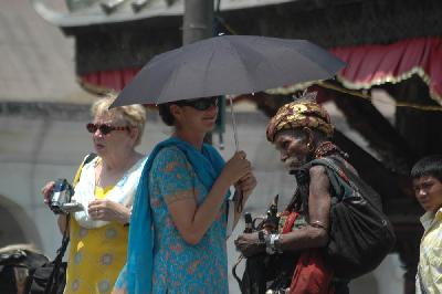 Granny attacked by a sadhu businessman...