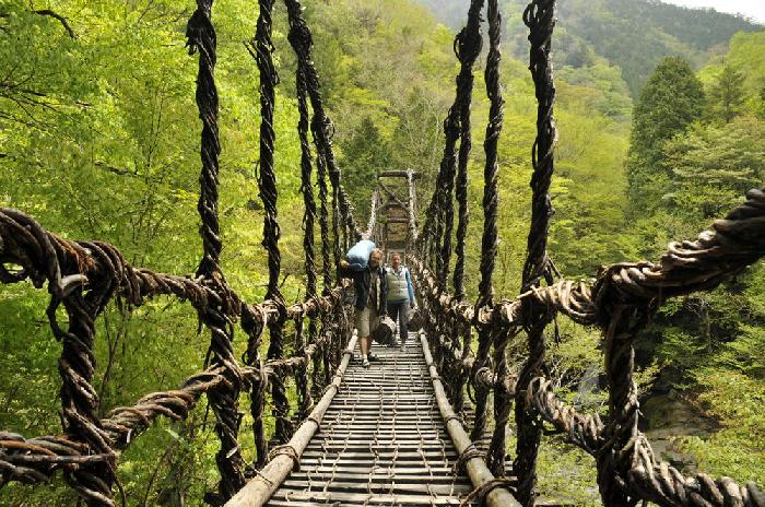 Pont suspendu valle de l'Iya