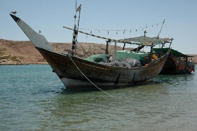 Un "dhow", bateau de pêche traditionnel